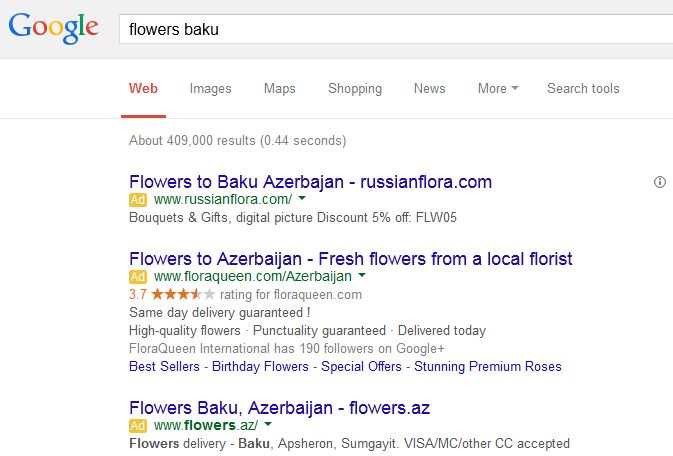 paid search advertising Azerbaijan